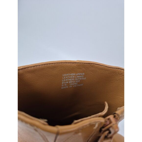 Tory Burch Women's Brown Brooke Stamped Heel Leather Bootie Size 9.5 US. - Picture 6 of 7